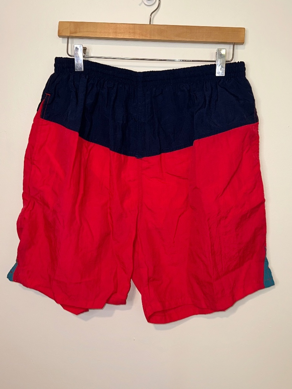 Vintage Cherokee Sport Swim Trunks Pink Blue Teal Large